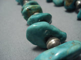 Vintage Navajo Turquoise Sterling Silver Native American Jewelry Necklace Old-Nativo Arts