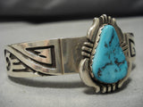 Vintage Navajo Turquoise Sterling Silver Overlay Native American Bracelet Old-Nativo Arts