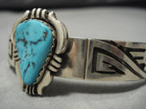 Vintage Navajo Turquoise Sterling Silver Overlay Native American Bracelet Old-Nativo Arts