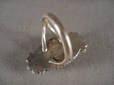 Vivid Intense Lander Turquoise Navajo Native American Jewelry Silver Ring-Nativo Arts