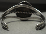 Vivid Vintage Navajo Carico Lake Turquoise Native American Jewelry Silver Bracelet Old-Nativo Arts