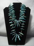 Whopping 233 Grams Vintage Navajo Native American Jewelry jewelry Turquoise Heishi Necklace Old Pawn-Nativo Arts