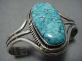 Wil Vandever Blue Carico Lake Turquoise Sterling Silver Vintage Native American Jewelry Navajo Bracelet-Nativo Arts