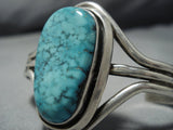 Wil Vandever Blue Carico Lake Turquoise Sterling Silver Vintage Native American Jewelry Navajo Bracelet-Nativo Arts