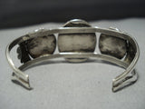 Wonderful Vintage Native American Jewelry Navajo Carico Lake Turquoise Sterling Silver Bracelet Old-Nativo Arts