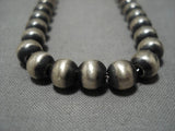 Wonderful Vintage Navajo Native American Sterling Silver Necklace-Nativo Arts