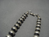Wonderful Vintage Navajo Native American Sterling Silver Necklace-Nativo Arts