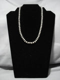 Wonderful Vintage Navajo Native American Sterling Silver Necklace-Nativo Arts