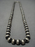 Wonderful Vintage Navajo Native American Sterling Silver Necklace-Nativo Arts