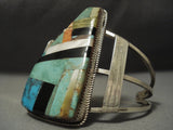 Wonderful! Vintage Navajo Royston Turquoise Sterling Native American Jewelry Silver Bracelet-Nativo Arts