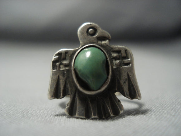 Wonderful Vintage Navajo Royston Turquoise Sterling Native American Jewelry Silver Ring-Nativo Arts