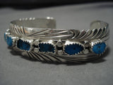 Wonderful Vintage Navajo Sterling Silver Native American Cuff Bracelet-Nativo Arts