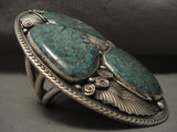 Xxxl 249 Grams Knockout Huge Vintage Navajo Spiderweb Turquoise Native American Jewelry Silver Bracelet-Nativo Arts