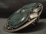 Xxxl 249 Grams Knockout Huge Vintage Navajo Spiderweb Turquoise Native American Jewelry Silver Bracelet-Nativo Arts